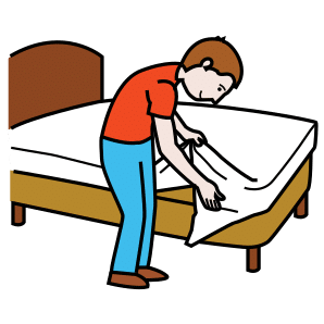 Hacer la cama